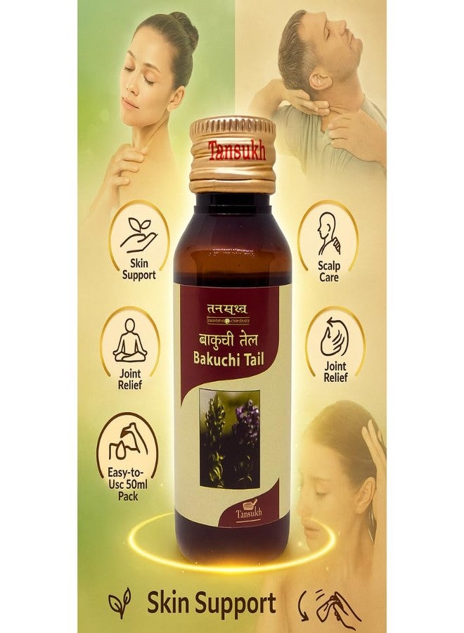 Tansukh Bakuchi Oil - 50ml | Herbal Taila for Skin Support Itching Redness Fungal Care | Useful for Scalp Health, Dandruff and Joint Massage Relief - Image 5