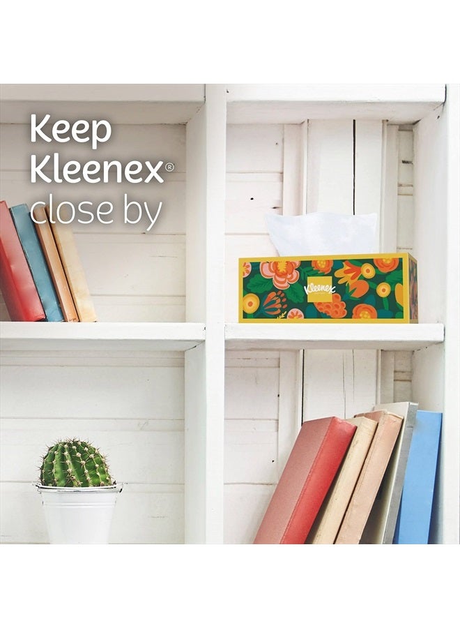 Kleenex مناديل وجه فائقة النعومة، 18 علبة مسطحة، 120 منديل لكل علبة، 3 طبقات (2,160 منديل إجمالي)، قد يختلف التغليف - Image 5