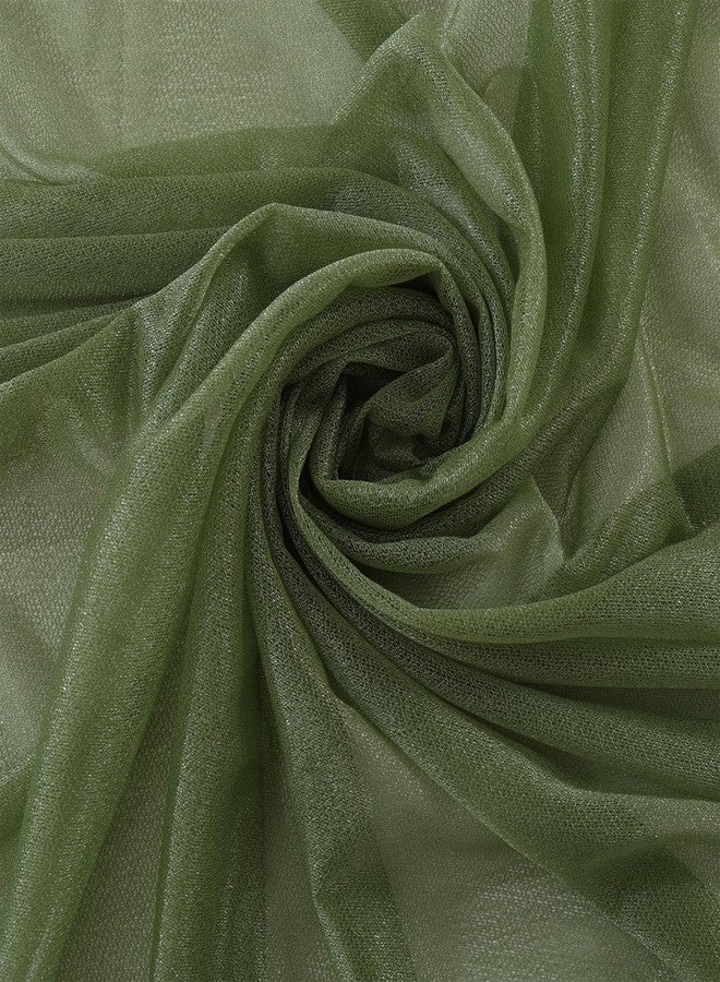 Kipzy مفرش طاولة شيفون من كيبزي، 27 × 120 بوصة، طول 10 أقدام، زينة شفافة لحفلات الزفاف (لون أخضر فاتح، 3 قطع) - Image 4