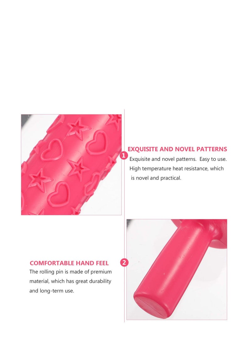 Y&D Colourful Cake Decorating Embossed Rolling Pins, 4 Pcs Dough Roller for Pastry, Textured Non-Stick Designs and Patterned, Fondant, Pie Crust, Cookie, - Image 5