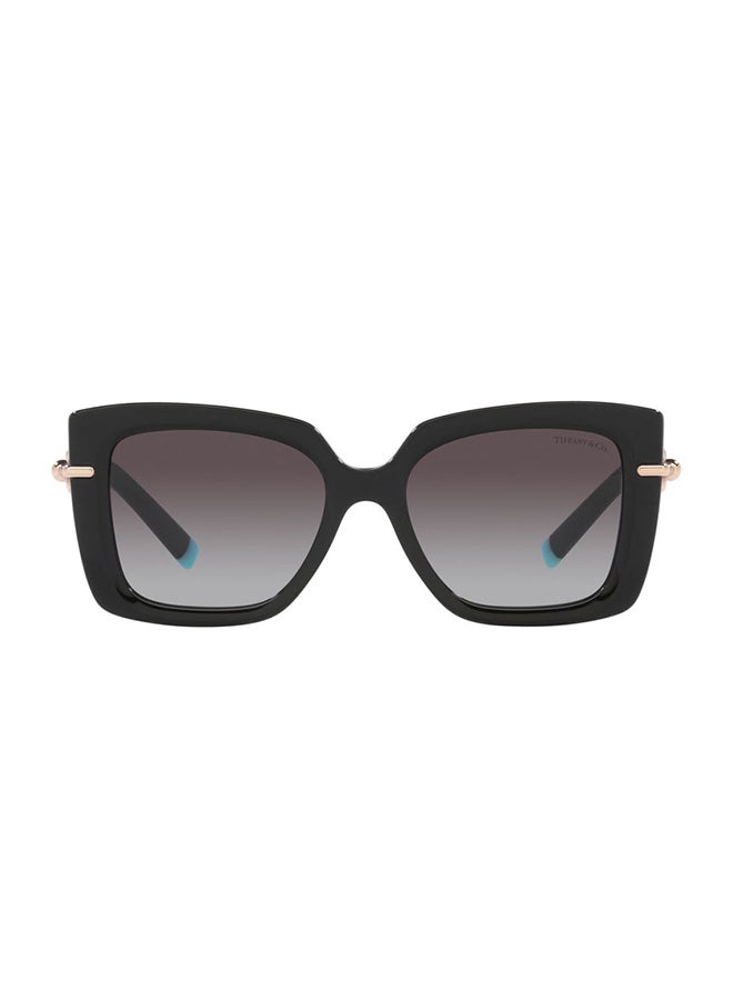 Tiffany نظارات شمسية نسائية على شكل فراشة - TF4199 8001/S4 53 - حجم العدسة: 53 مم - Image 2