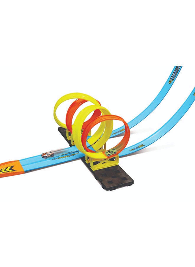 Maisto Fresh Metal 100 Double Cross Loop Set Action Toy for Kids Aged 5 + with Toy Car Track Set, Track Builder Playset & Accessories - Image 2