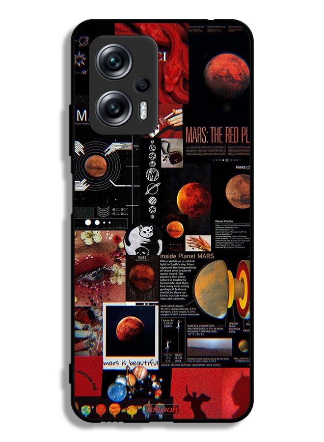 Tolwak Xiaomi Redmi Note 11T Pro Plus 5G Protective Case Cover Mars Art - Image 2