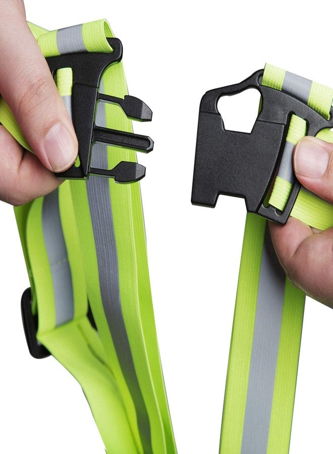 JORESTECH Hi Visibility Reflective Vest Safety Belt Running Walking Cycling Biking (Pack of 1, Lime) - Image 2