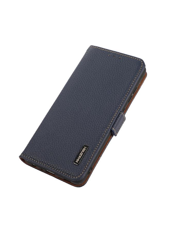 erorex Case For Xiaomi Redmi Note 12 Pro 5G China KHAZNEH Side-Magnetic Litchi Genuine Leather RFID Phone Case - Image 5