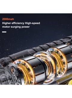 EzzySo Digital Car Tyre Inflator Air Compressor with Auto Stop and LED Light 12V Fast Portable Air Pump for Car Bicycle Motorcycle Ball Air Mattress  - Image 5