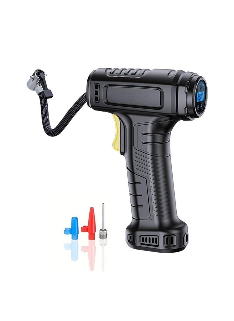 EzzySo Digital Car Tyre Inflator Air Compressor with Auto Stop and LED Light 12V Fast Portable Air Pump for Car Bicycle Motorcycle Ball Air Mattress  - Image 1
