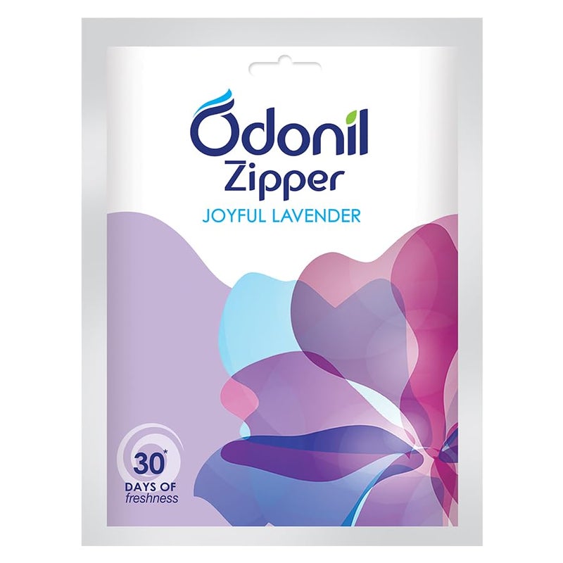 Odonil Bathroom Air Freshener Zipper - Joyful Lavender - 10 g - Image 4