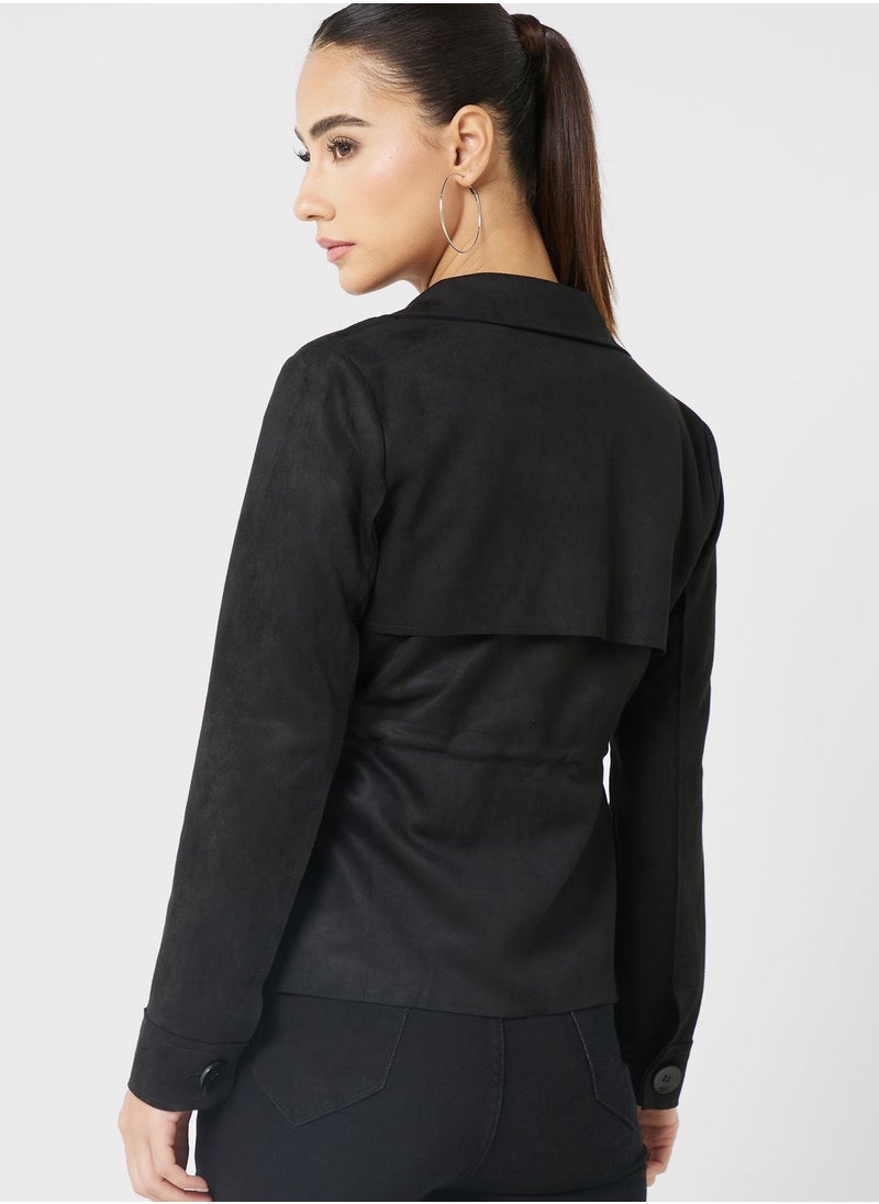 Ginger - Suede Look Jacket - Image 1