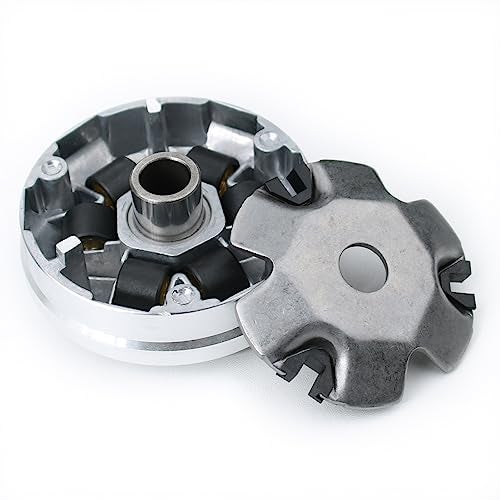 Glixal GY6 49cc 50cc Scooter Moped Complete Variator Kit with 6.5g Roller Weights, Front Clutch Drive Pulley for 139QMB 139QMA Engines - Image 2