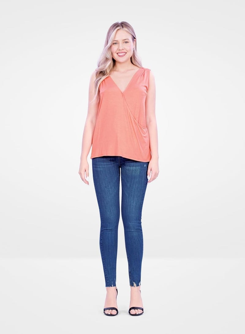 Web Denim Web Denim Dark Blue Skinny Stretchable Straight Denim Pant Fashionable Comfort Fit Casual Cotton Jeans With Pockets For Women  - Image 1