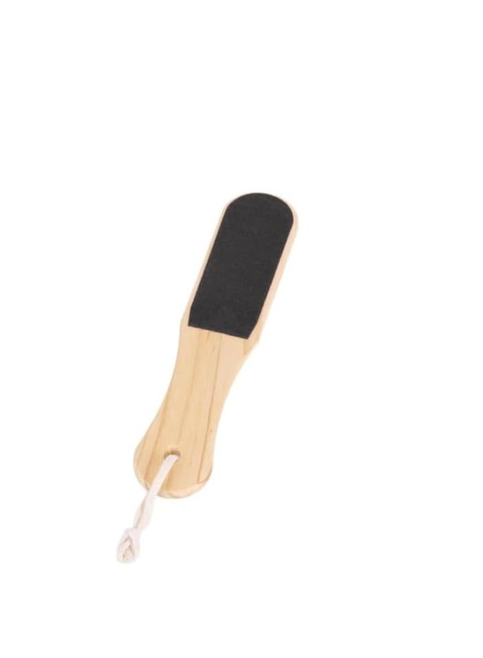 Double Sided Foot File Dead Skin Remover Foot Scraper Pedicure Tool Wooden Handle - Image 4