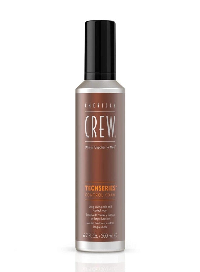 American Crew Men's Hair Control Foam Techseries, Like Hair Gel with Long Lasting Hold, 6.7 Fl Oz - Image 1