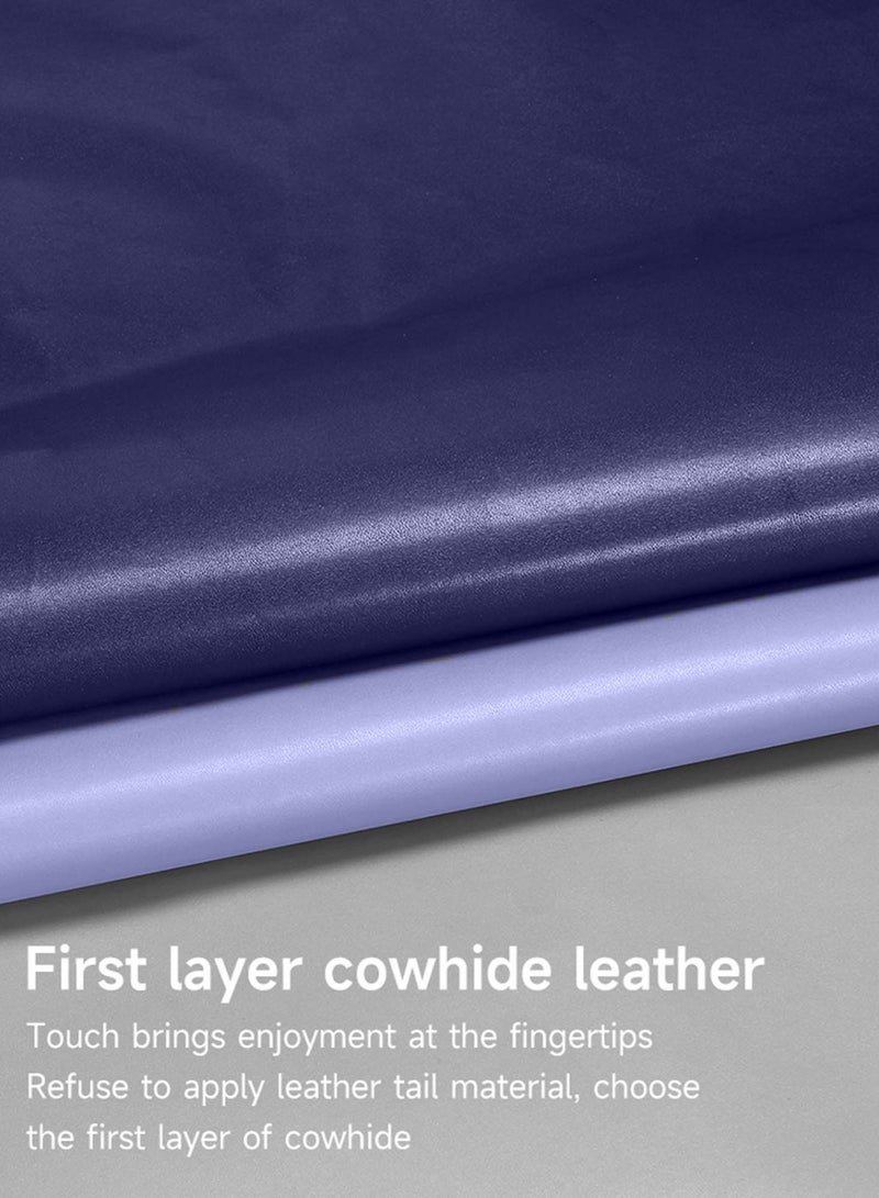 Techie جراب خلفي من Techie Smooth Leather MagSafe مع بطانة داخلية من الألياف الدقيقة لهاتف Apple iPhone 15 Pro Max - أزرق داكن - Image 5