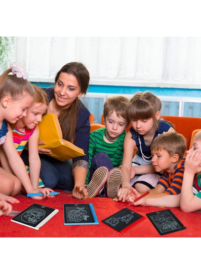 نيزيو، 16 قطعة، 4.5 بوصة، لوح كتابة LCD صغير، لوح رسم إلكتروني ملون، لوحة كتابة قابلة للمسح، هدية تعليمية قابلة لإعادة الاستخدام للبنات والأولاد (ألوان متنوعة) - Image 4