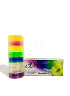 FLAMINGO Flamingo Taiwan On Colored Core Economy Crystal Clear Tape (3/4in)  - Image 2