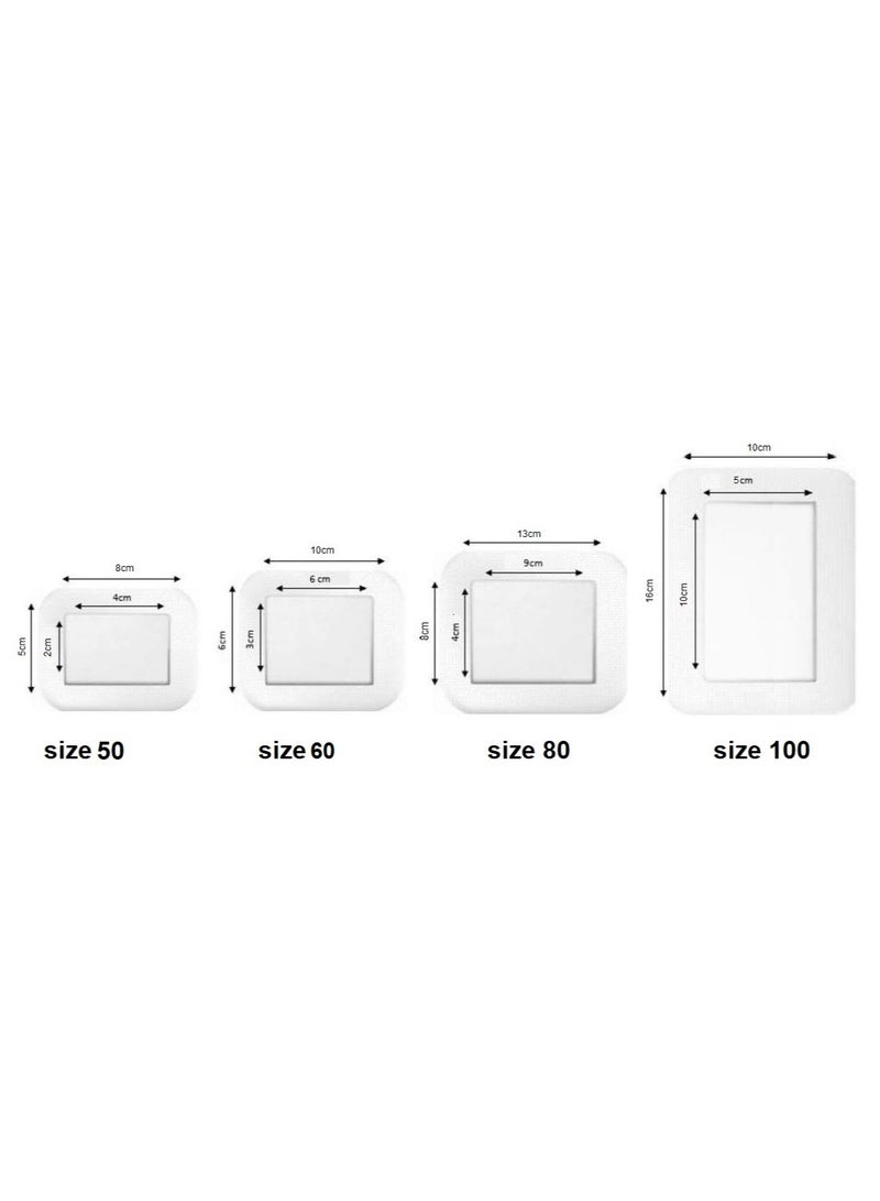 سيرجين بور ضمادة جروح معقمة, ضمادة جراحية مقاومة للماء معبأة بشكل فردي للعناية/30 قطعة - Image 4