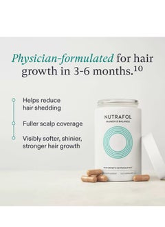 NUTRAFOL Nutrafol Women's Balance Hair Growth Supplements, Ages 45 and Up, Clinically Proven for Visibly Thicker Hair and Scalp Coverage, Dermatologist Recommended - 1 Month Supply  - Image 3