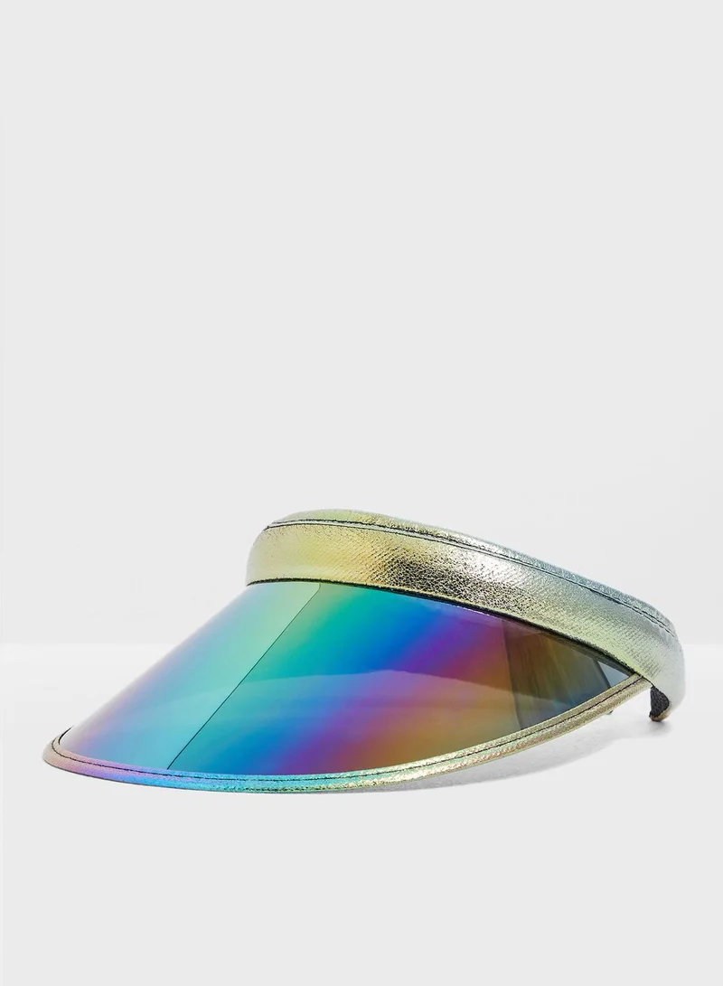 Ginger Iridescent Vinyl Visor