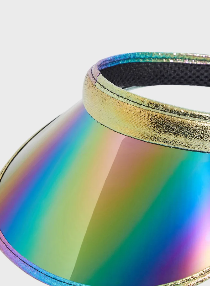Ginger Iridescent Vinyl Visor