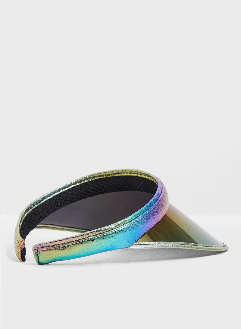 Ginger Iridescent Vinyl Visor