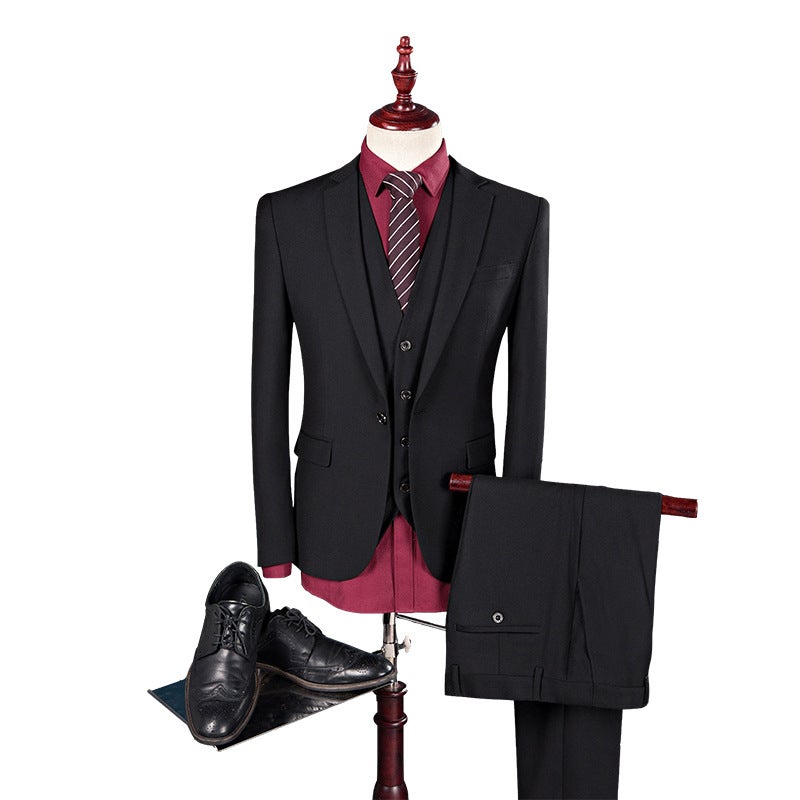 Autum New Men'S Pure Color Suit Suit Slim Groom'S Dress Large Size Suit Suit S-6Xl - Image 4