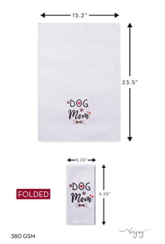 Vinjoy Microfiber Dog Puns Dish Towels Set of 4 - Fun, Functional Kitchen Towels with Sayings - Image 4
