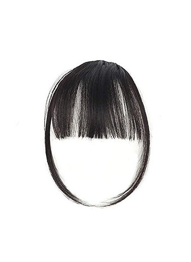 Golden Bird - Clips Hair Fringes Extension For Women Girls Feel Real Hairs (Black) - Image 1
