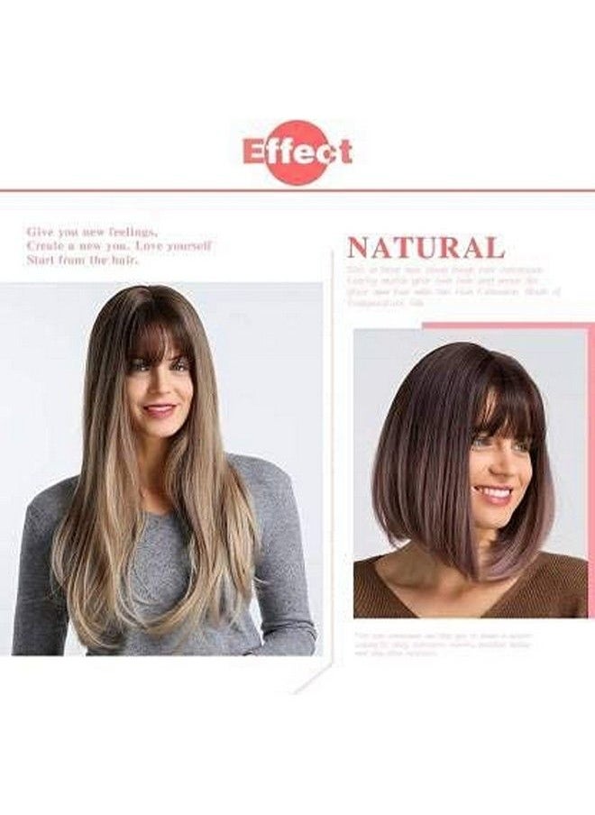 Golden Bird - Clips Hair Fringes Extension For Women Girls Feel Real Hairs (Black) - Image 1