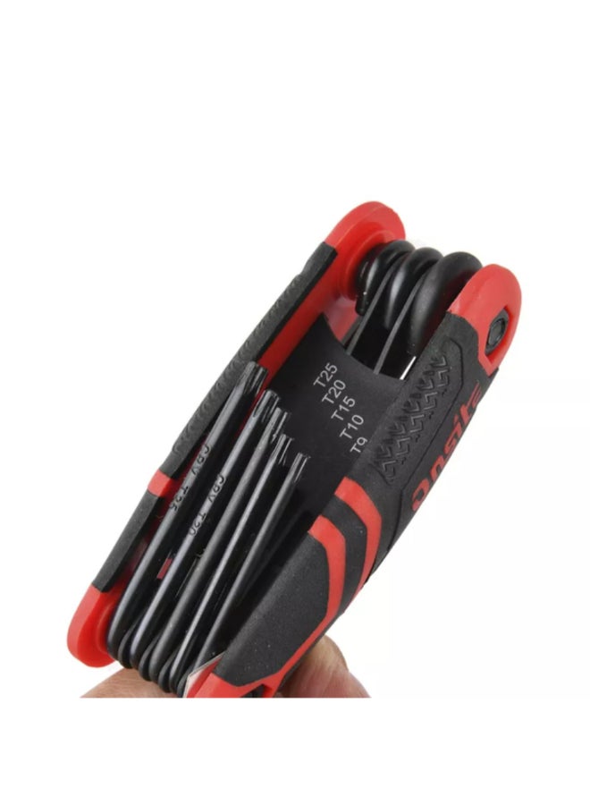 OnSite 8-Piece Folding Torx Key Set Red and Black 16.3 x 5.5 x 5 cm 702635&22 - Image 4