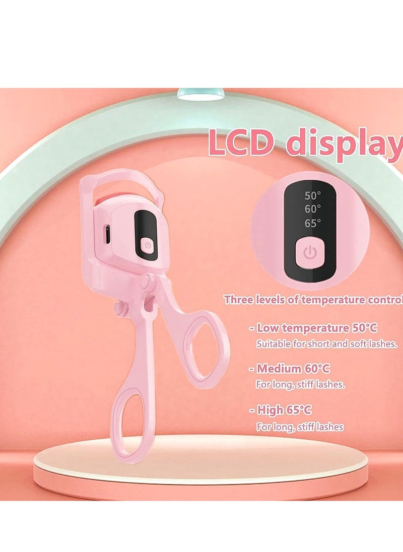 SYOSI - Heated Eyelash Curlers with 3 Heat Modes LCD Display Ultimate Styling - Image 1