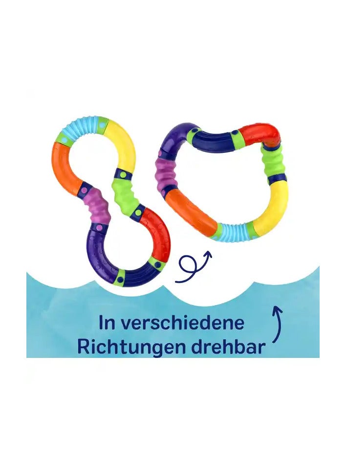 ROSSMANN German Brand, Magic 8 – Educational Activity Toy for Babies, Doubles as Teething Ring, Enhances Color Recognition, Tactile Sensory Development, For 0-4 Years Old.  - Image 5