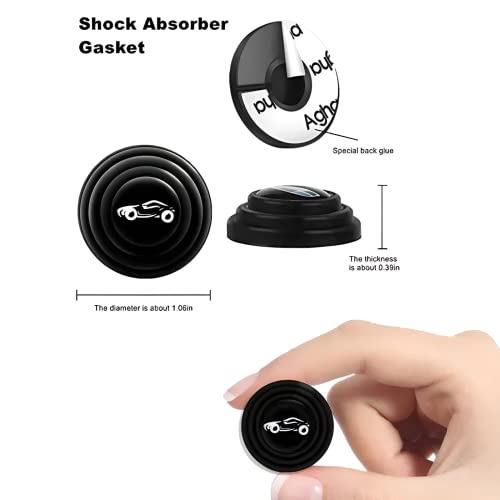 BRAINLE Rubber Shock Absorber for Car Door Protection Pads for Compass, Wrangler, Meridian, Hector, Astor, Gloster, Aspire, Ecosport, Endeavour, Fiesta, Figo, Aveo, Captiva, Cruze, Enjoy, Optra, Fiat - Image 2