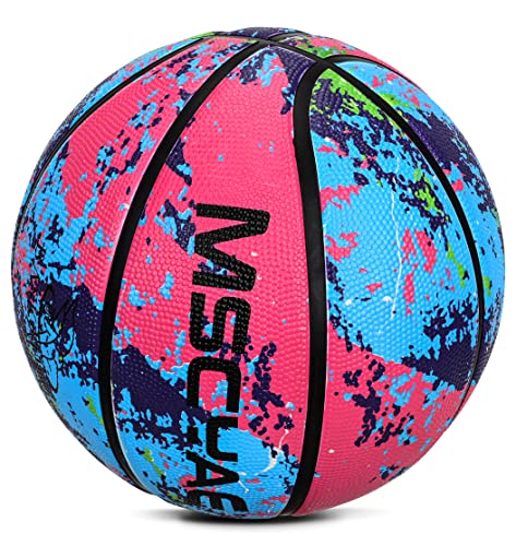 MSCYAE Youth Basketball Size 5(27.5"),Kids Basketball for Indoor Outdoor Pool Play Games or Practice Basic Skills (Best Gift for Children) - Image 1