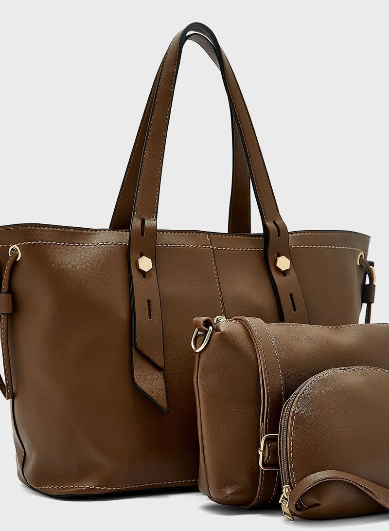 ELLA 3 Piece Tote Handbag Set