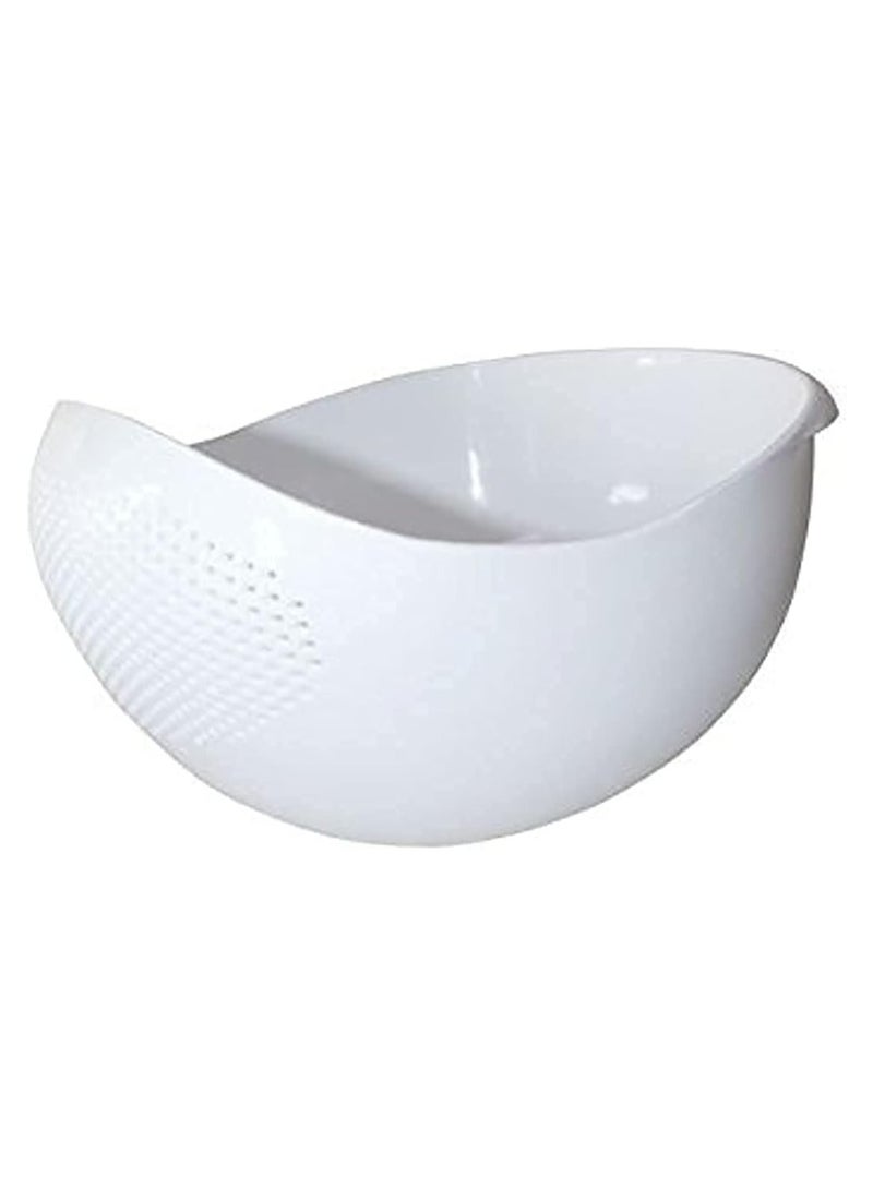 Oasisgalore Rice Food Strainer Rice Washer Strainer Colander Basket Washing Bowl for Kitchen - Image 1