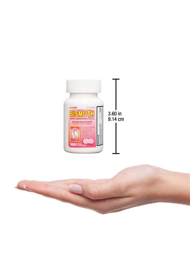 HealthA2Z ® Bismuth | Bismuth Subsalicylate 262mg | Multi-Symptom Relief | (100 Count (Pack of 1))  - Image 5