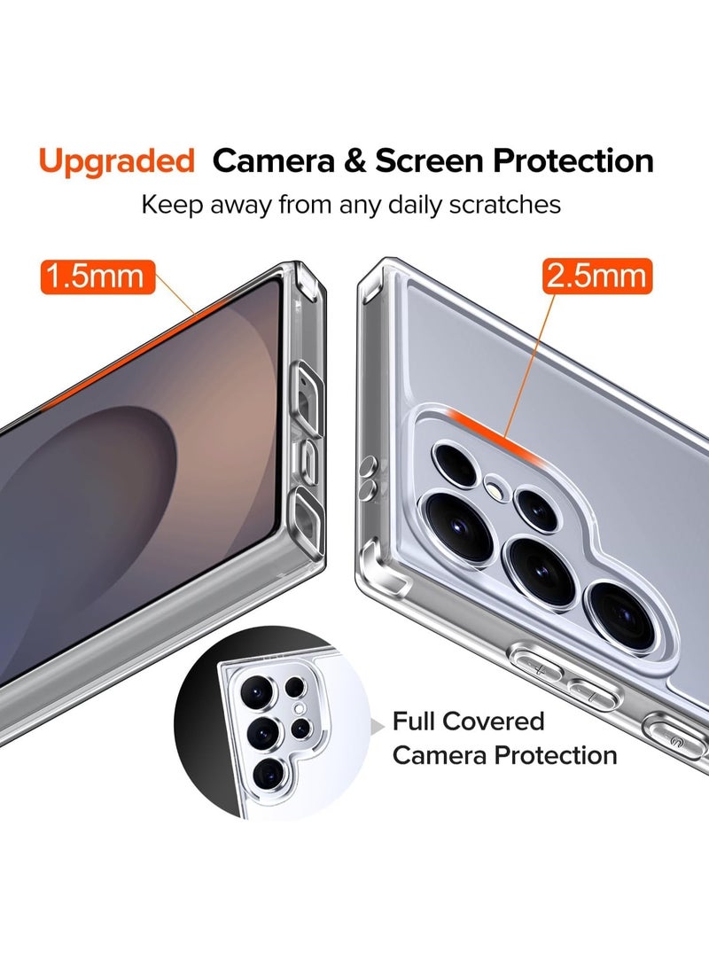 Muzz Case Compatible with Samsung Galaxy S26 Case with Camera Protection TPU Silicone Crystal Clear Soft Cover Flexible Transparent Shockproof Case Cover For Samsung Galaxy S26 - Image 3