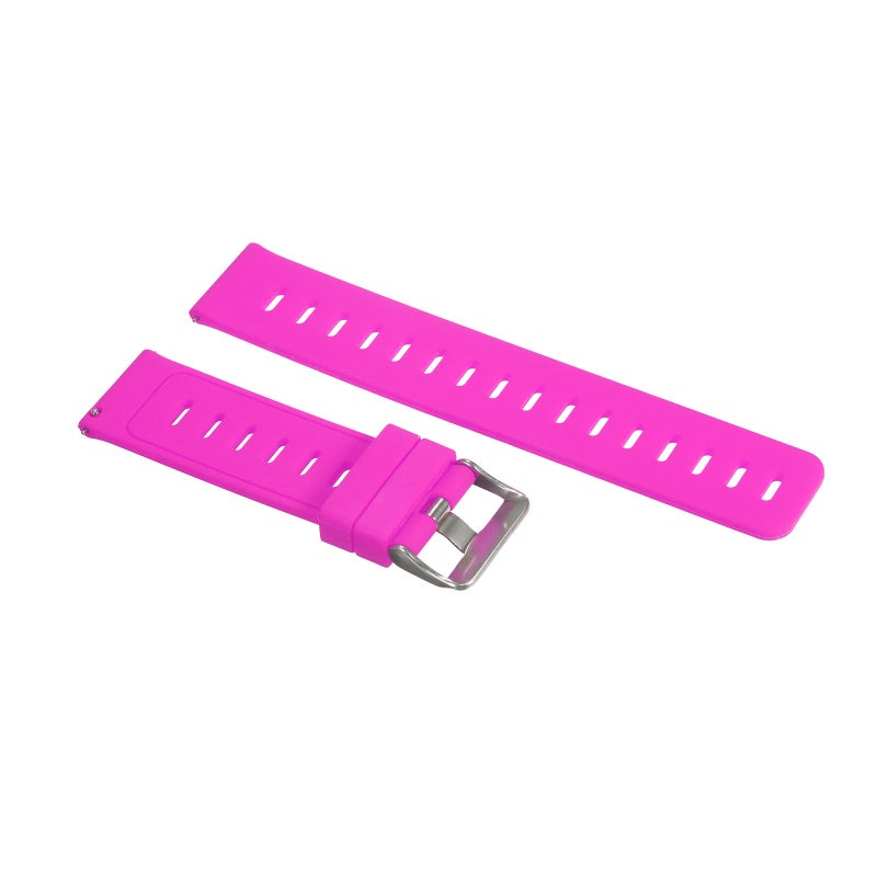 22mm Silicone Watch Strap - Durable Wear & High Temperature Resistant Breathable Adjustable Soft Watch Band with Buckle Clasp for Smart or Traditional Watches - Image 2