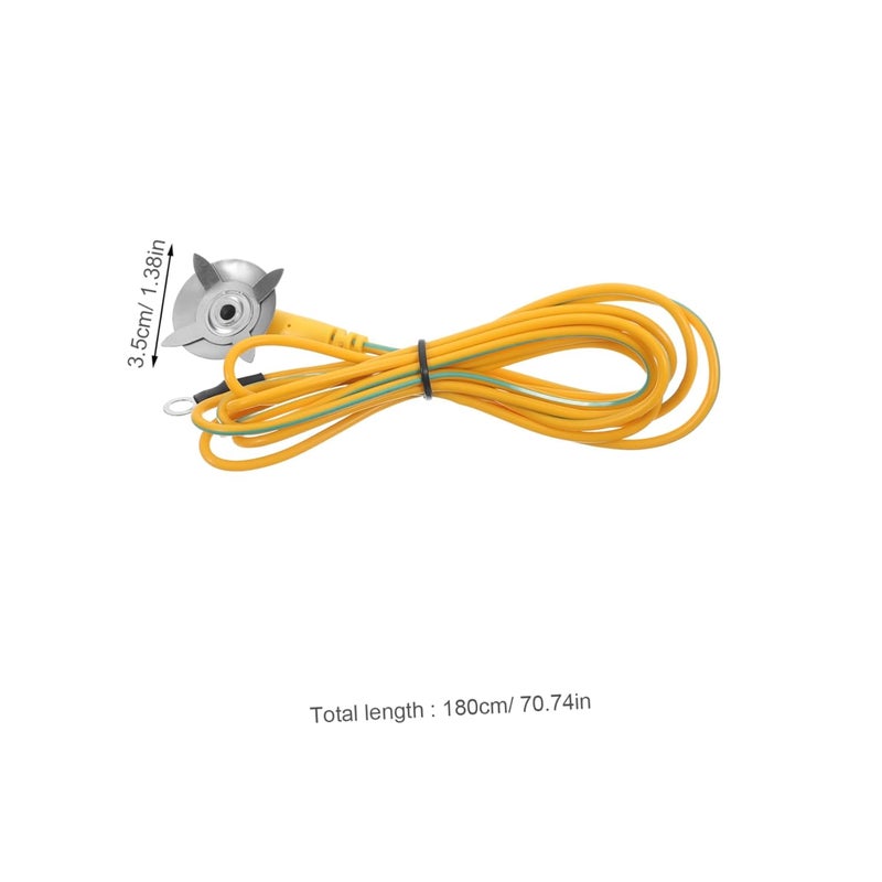 سلك التأريض الأصفر عالي الوضوح كابل الحماية الساكنة لسلامة الكهرباء المنزلية - Image 3