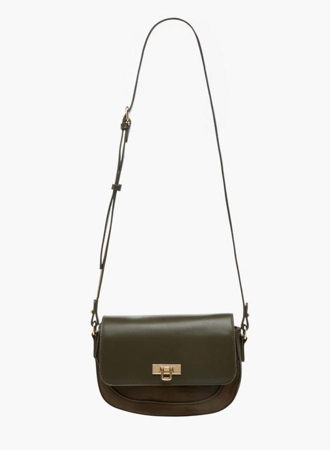 فلورا بيلا من شو إكسبرس حقيبة كروس بودي صلبة بقفل ملتوي