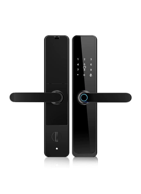 Smart Lock Fingerprint Lock,  Door Lock Keypad , Door Lock with Handle Fingerprint,  Electronic Deadbolt Door Lock, Smart Door Lock Compatible with APP