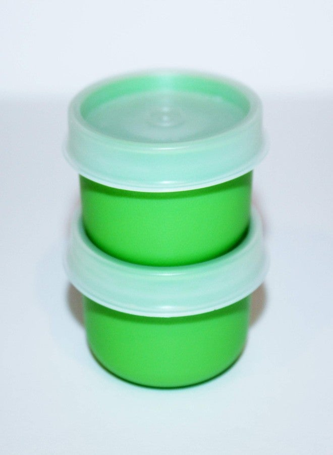 Tupperware (2 Smidgets 1 Ounce Mini Containers in Green - Image 1
