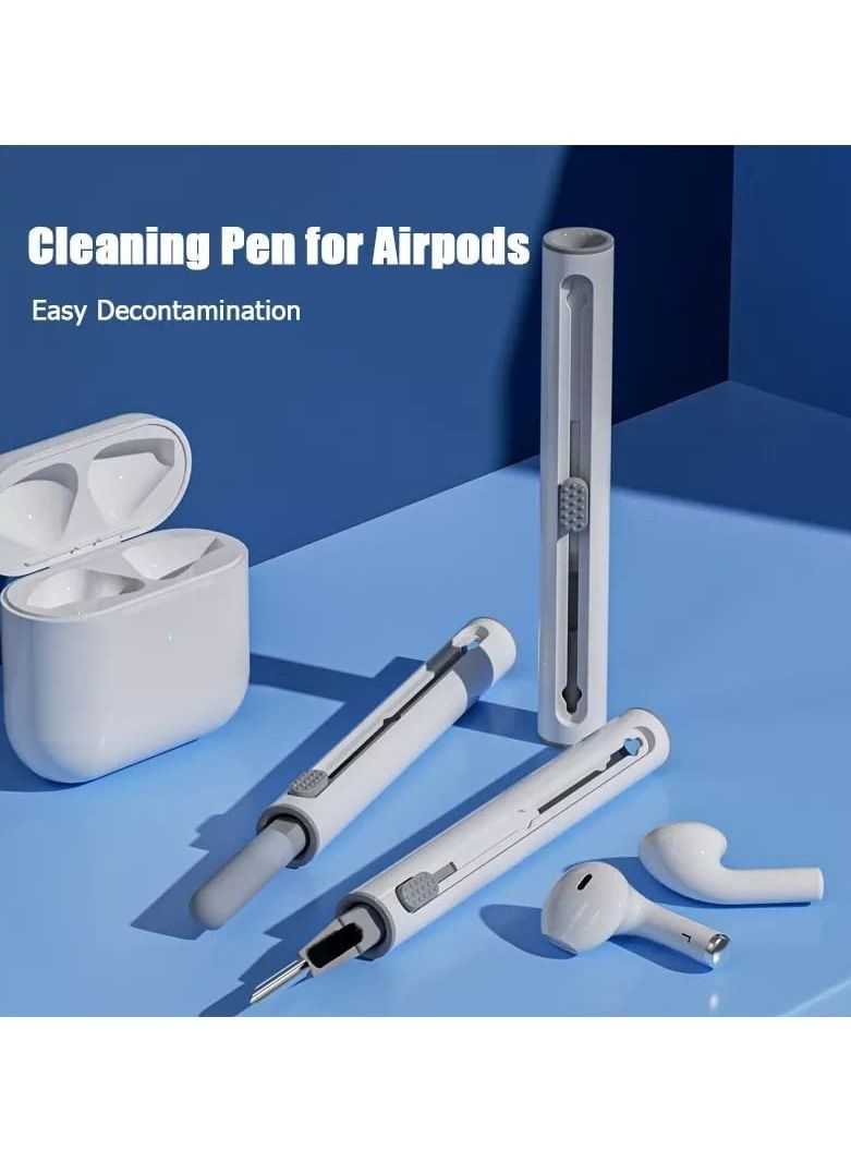 3 in 1 Cleaner Kit for Airpods Pro 1 2 3 Multi-Function Cleaning Pen with Soft Brush Flocking Sponge for Bluetooth Airpods Case, Earbuds, Air pods, Earphone, Headphone Cleaning Tools  - Image 5