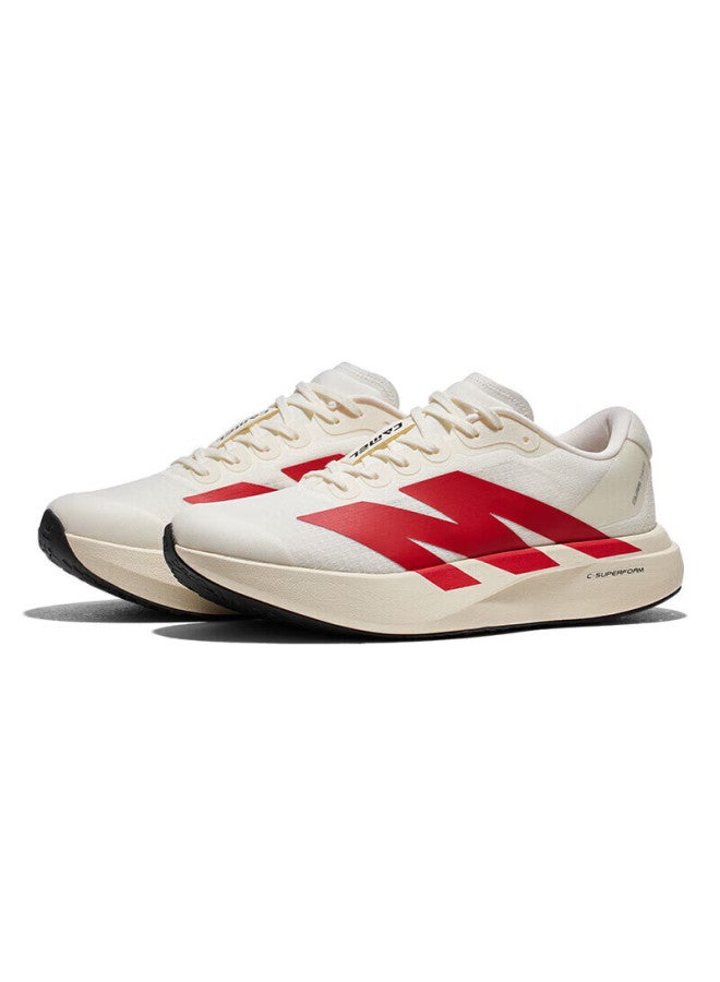 Camel Carbon 5k Outdoor Thick-soled Carbon Plate Running Shoes Men Cushioning Sports Shoes K16b09l7029 Cream White Orange Red Size 39 - Image 3