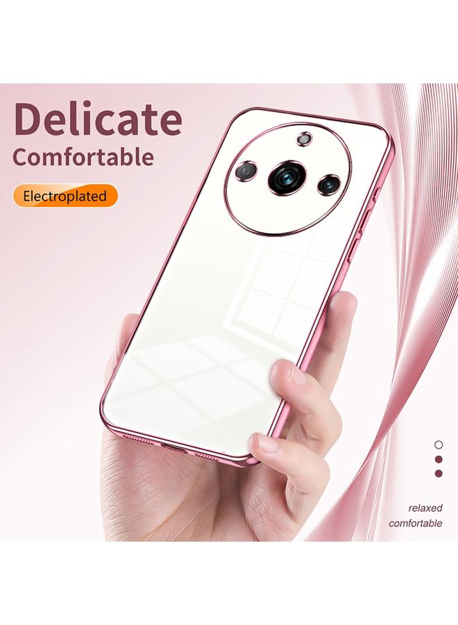 اس-توب جراب لهاتف Realme 11 Pro / 11 Pro+ جراب هاتف شفاف مطلي بفتحة دقيقة - Image 5