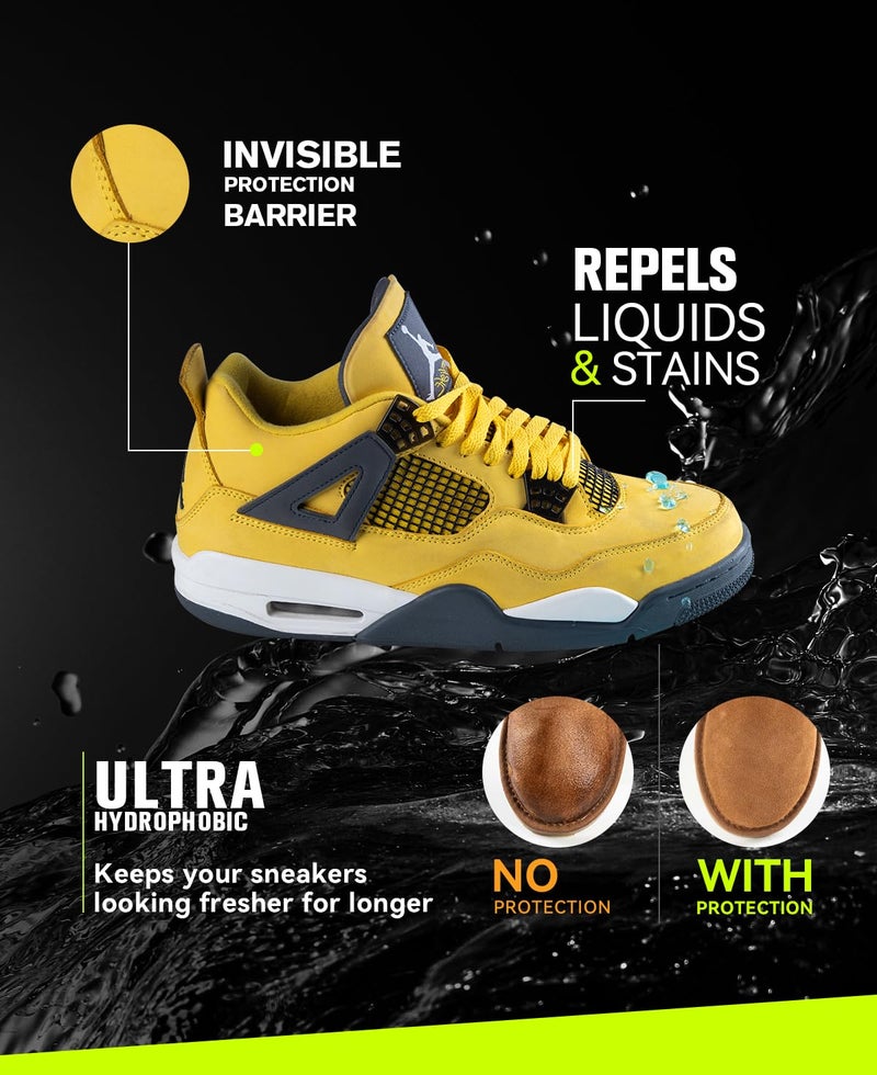 HideFxxx Shoe Protector Spray Waterproof and Stain Spray for Shoes - Suede Protector Spray for Sneaker Boots & Canvas 10.15 Oz (1) - Image 3