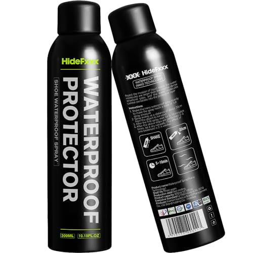 HideFxxx Shoe Protector Spray Waterproof and Stain Spray for Shoes - Suede Protector Spray for Sneaker Boots & Canvas 10.15 Oz (1) - Image 1