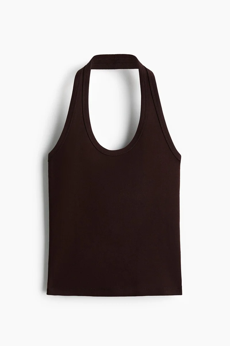 H&M Cotton halterneck top