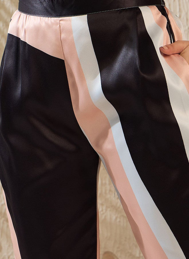 StyleStone قميص بقلنسوة ملون من ستايل ستون مع بنطلون متناسق - Image 3